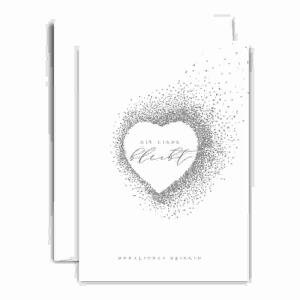 Trauerkarte B6 hd  Die Liebe bleibt…