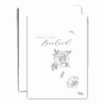 Trauerkarte B6 hd  Herzliches Beileid, Fallende Blüten
