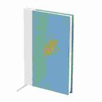 Gebundenes Buch A5 Lagoon  Feder 192 Seiten blanco