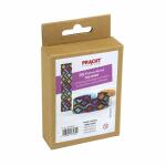 DIY Perlenarmband weben  schwarz/bunt 170x26mm, Inhalt:...