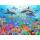 Diamond Painting  Korallenriff 50x40cm, Inhalt: farbig sortierte Steine, eine Schale,, Stift, Wachs,, ab 5 Jahren