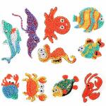 Sticker Diamond Painting  Unterwasserwelt Set, 10...
