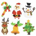 Sticker Diamond Painting  Weihnachten Set, 6 Sticker, ca....