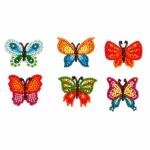 Sticker Diamond Painting  Schmetterlinge Set, 6 Sticker,...