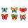 Sticker Diamond Painting  Schmetterlinge Set, 6 Sticker, ca. 4,5cm