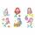 Sticker Diamond Painting  Meerjungfrauen Set, 6 Sticker, ca. 4,5cm