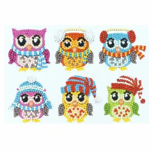 Sticker Diamond Painting  Einhörner Set, 6 Sticker, ca. 4,5cm