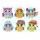 Sticker Diamond Painting  Einhörner Set, 6 Sticker, ca. 4,5cm