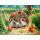 Diamond Painting Igel  40x30cm, Inhalt: farbig sortierte Steine, eine Schale,, Stift, Wachs,, ab 5 Jahren