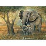 Diamond Painting  Elefanten 40x30cm, Inhalt: farbig...