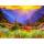 Diamond Painting  Sonnenaufgang 40x30cm, Inhalt: farbig sortierte Steine, eine Schale,, Stift, Wachs,, ab 5 Jahren