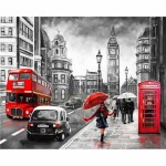 Diamond Painting London  City 50x40cm, Inhalt: farbig...