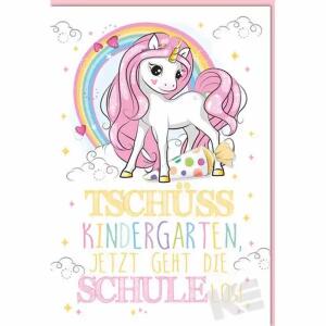 Geldscheinkarte  Schulanfang Einhorn, Eulzer