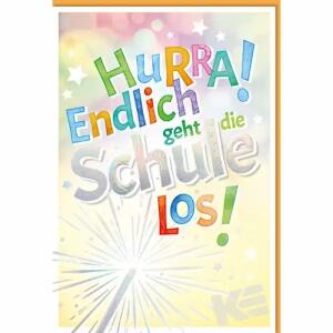 Glückwunschkarte  Schulanfang Hurra!, Eulzer