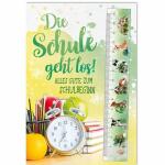 Glückwunschkarte  Schulanfang Wecker, Eulzer