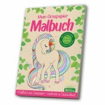 Malbuch Graspapier  Einhorn, Gedruckt auf Graspapier,,...