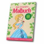 Malbuch Graspapier  Prinzessin, Gedruckt auf Graspapier,,...