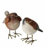 Deko-Vogel schwarz/braun  weiß 9cm 2fach sortiert,...