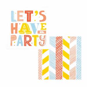 Serviette 25x25cm FSC-Mix  Party Mix, 3-lagig, 20 Stück