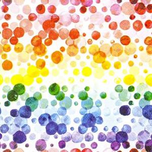 Serviette 25x25cm FSC-Mix  Colourful Dots, 3-lagig, 20 Stück