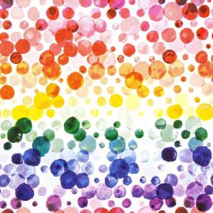Serviette 33x33cm FSC-Mix  Colourful Dots, 3-lagig, 20 Stück