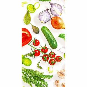 Serviette 33x33cm FSC-Mix  Tasty Vegetables, 3-lagig, 16 Stück
