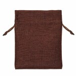 Kordelsäckchen  10x13cm braun