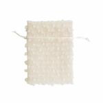 Kordelsäckchen Tupfen 2er  13x18cm, Polyester