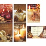 Weihnachtskarten 100er  6fach sortiert