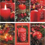 Weihnachtskarten 100er  6fach sortiert