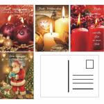 Weihnachtspostkarte 4er