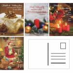 Weihnachtspostkarte 4er