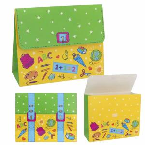 Geschenktüte Schulranzen  16x13x6cm