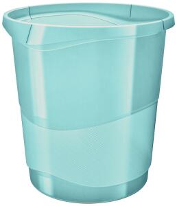 Papierkorb ColourBreeze  14l transparent blau, Leitz