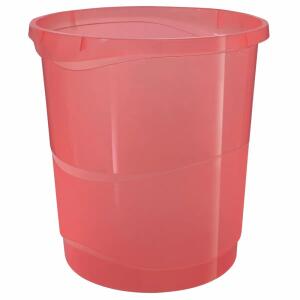 Papierkorb ColourBreeze  14l transparent koralle, Leitz