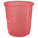 Papierkorb ColourBreeze  14l transparent koralle, Leitz