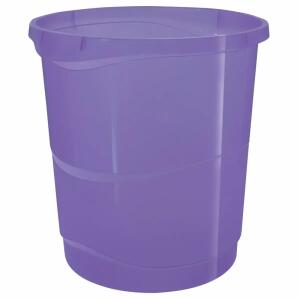 Papierkorb ColourBreeze  14l transparent lavendel, Leitz
