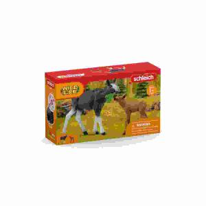 schleich Wild Life  Elchkuh mit Kalb,  B/H/T: 0 x 0 x 0 mm, schleich