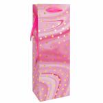 Idena Flaschentasche Dot  pink 12x35x9cm FSC-Mix,...