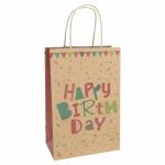 Idena Geschenktasche M  B-Day 18x10x27cm FSC-Rec., Motiv...