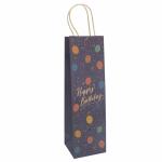 Idena Flaschentasche  12x39x10cm FSC-Rec., Motiv Happy...