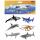 Idena Spielfiguren-Set  Meerestiere 15cm 6teilig