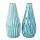 Vase Lenja türkis   D/H: 10x24cm sortiert, 2fach sortiert; Farben: türkis; Material: Keramik, Boltze