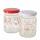 Vorratsglas Emily Deckel  rot/weiß 240ml sortiert, 2fach sortiert; Farben: rot, transparent, weiß;, Material: Glas, Boltze
