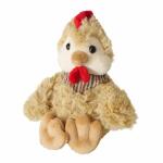 Plüsch Huhn Okko creme  weiß 15cm, Farben:...