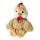 Plüsch Huhn Okko creme  weiß 15cm, Farben: braun, cremeweiß; Material: Textil, Boltze