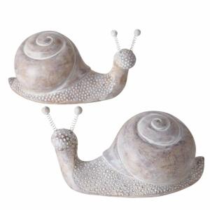 Deko-Schnecke Samanda  braun T/H:15x8cm sortiert, 2fach sortiert; Farben: braun; Material: Kunststoff, Boltze