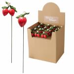 Topfstecker Erdbeere  Emily 25cm 2fach sortiert, Farben:...