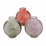Vase Gebby transparent  grün/rot 18cm sortiert,...