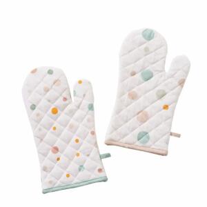 Ofenhandschuh Lavina weiß  32x18cm 2fach sortiert, Farben: weiß; Material: Textil, Boltze